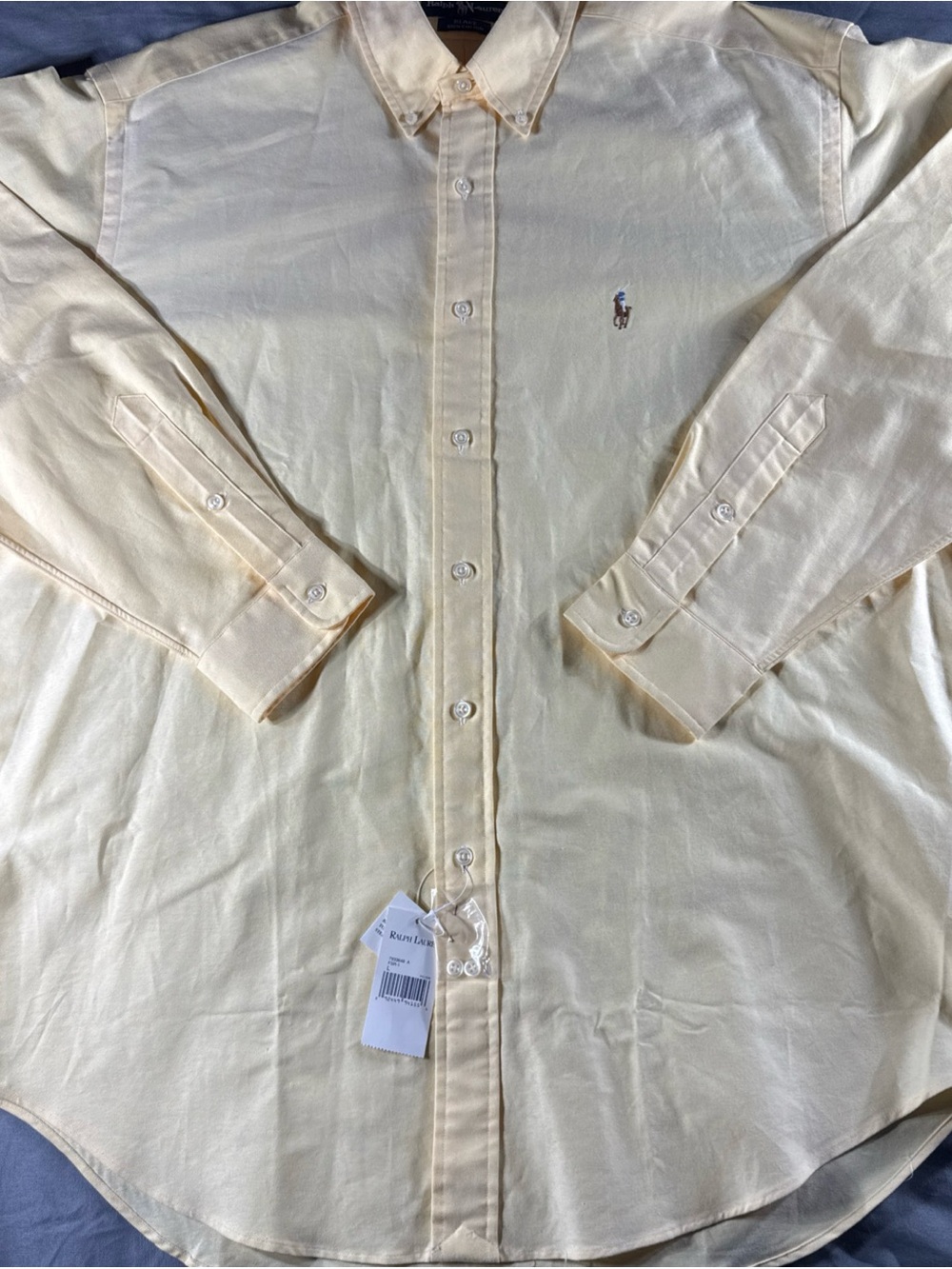 Ralph Lauren Yellow Blake 100% Cotton Shirt